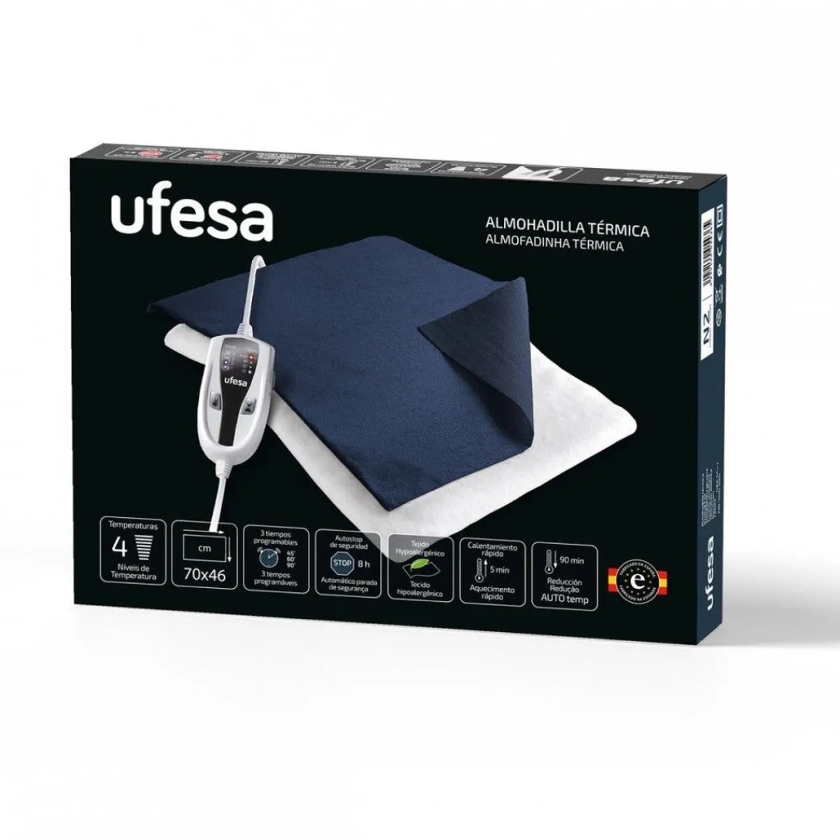Ufesa Almohadilla eléctrica Flexy Heat N4 70x46cm