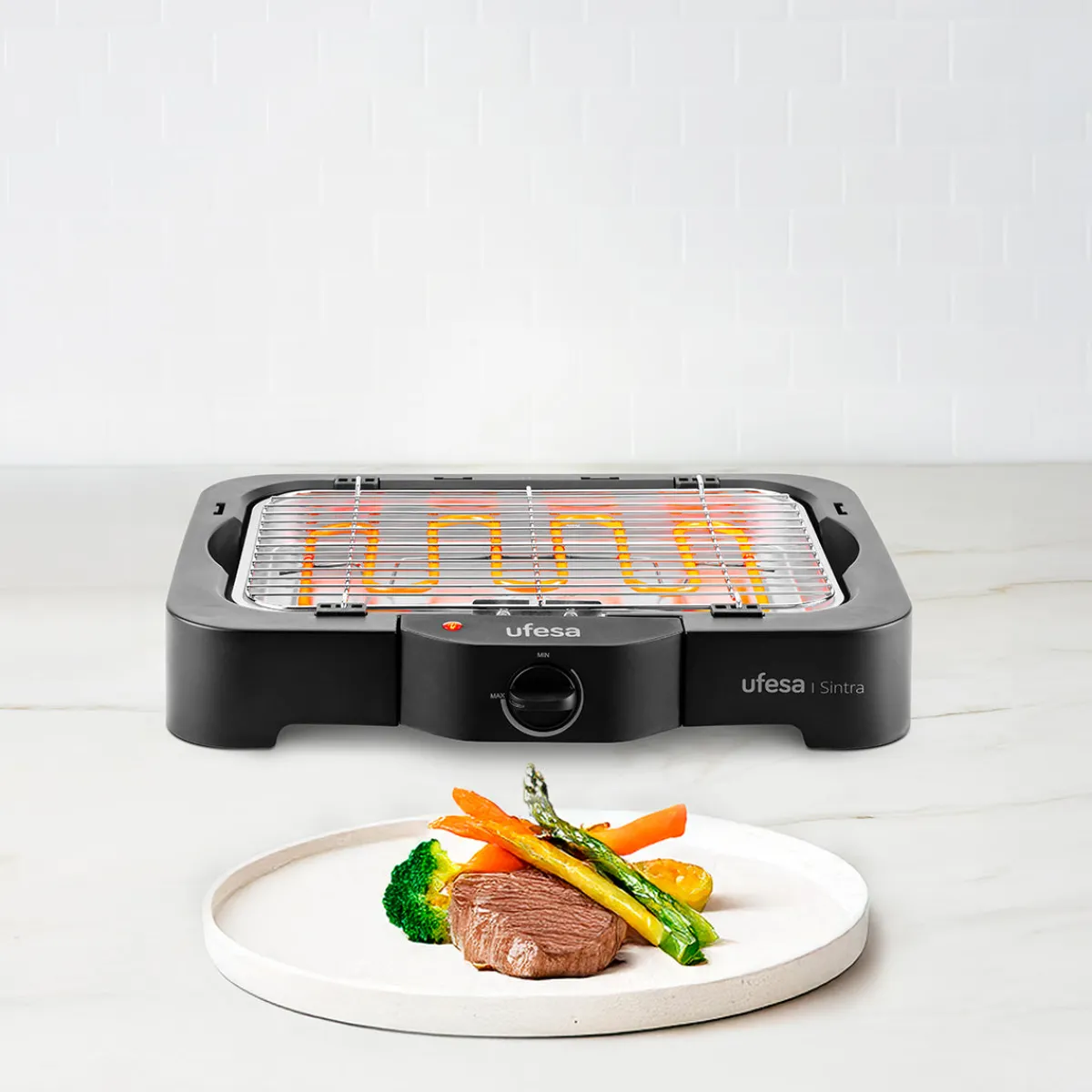 Ufesa Barbacoa eléctrica con patas Sintra 2300W
