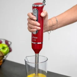 Ufesa Batidora de mano BP3443 Rouge 600W con accesorios