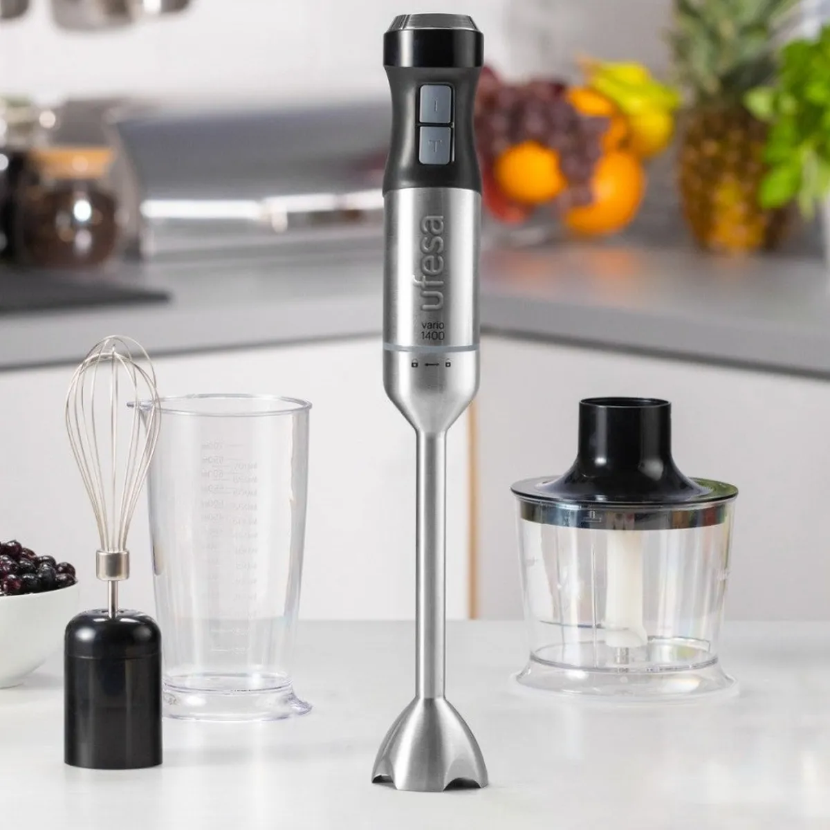 Ufesa Batidora de Mano BP4752 Vario 1400W Titanium XL