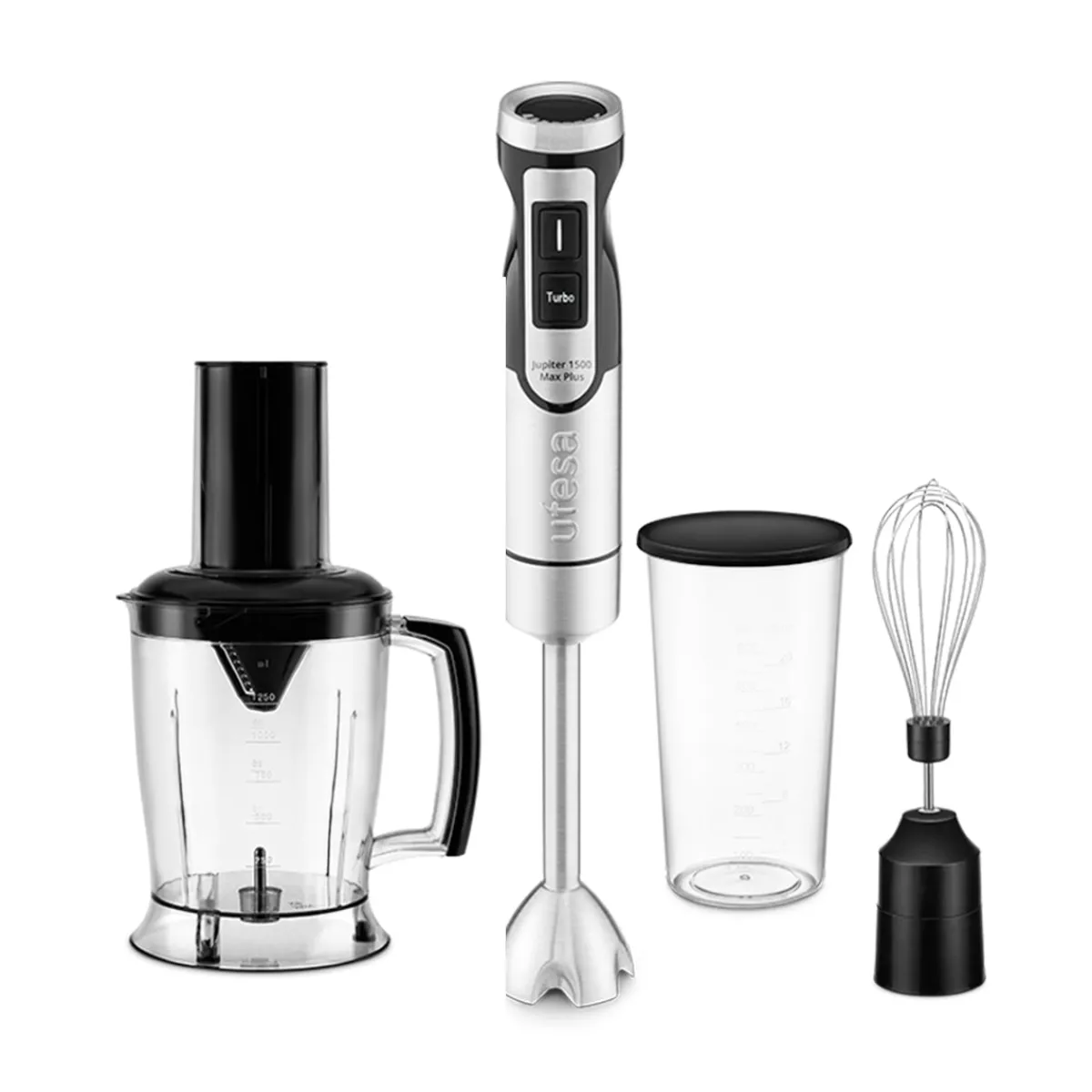 Ufesa Batidora de mano Jupiter 1500W Max Plus con accesorios