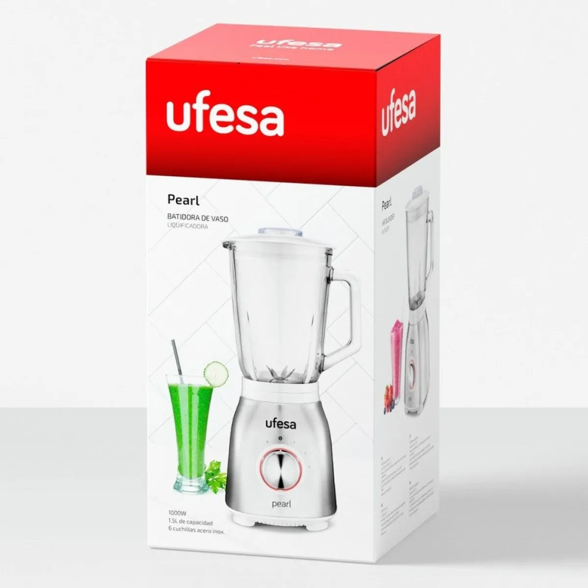Ufesa Batidora de vaso Pearl 1,5L 1000W