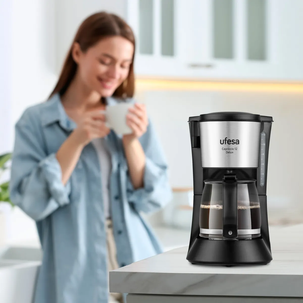 Ufesa Cafetera de Goteo CG7125 Capriccio 12 Delux