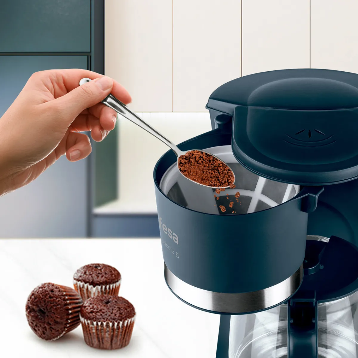 Ufesa Cafetera de goteo CG7114 Capriccio para 6 tazas