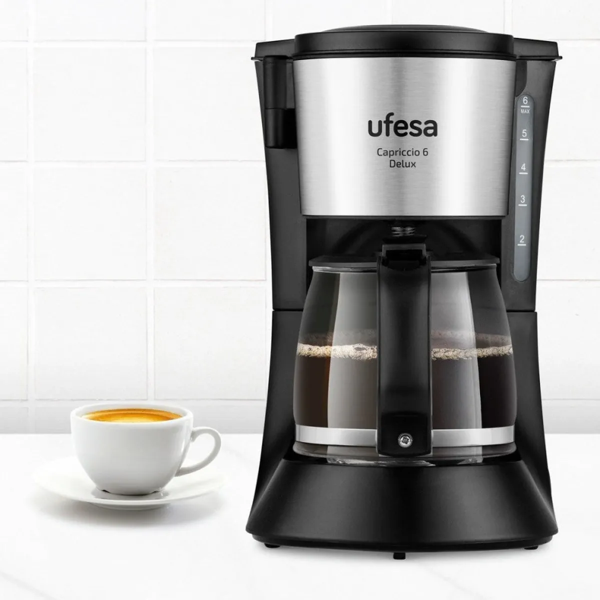 Ufesa Cafetera de Goteo CG7115 Capriccio 6 Delux