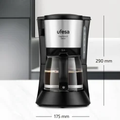 Ufesa Cafetera de Goteo CG7115 Capriccio 6 Delux