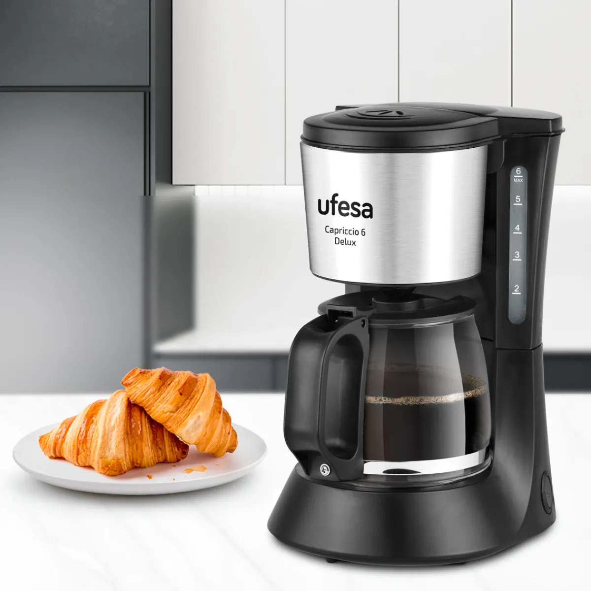 Ufesa Cafetera de Goteo CG7115 Capriccio 6 Delux