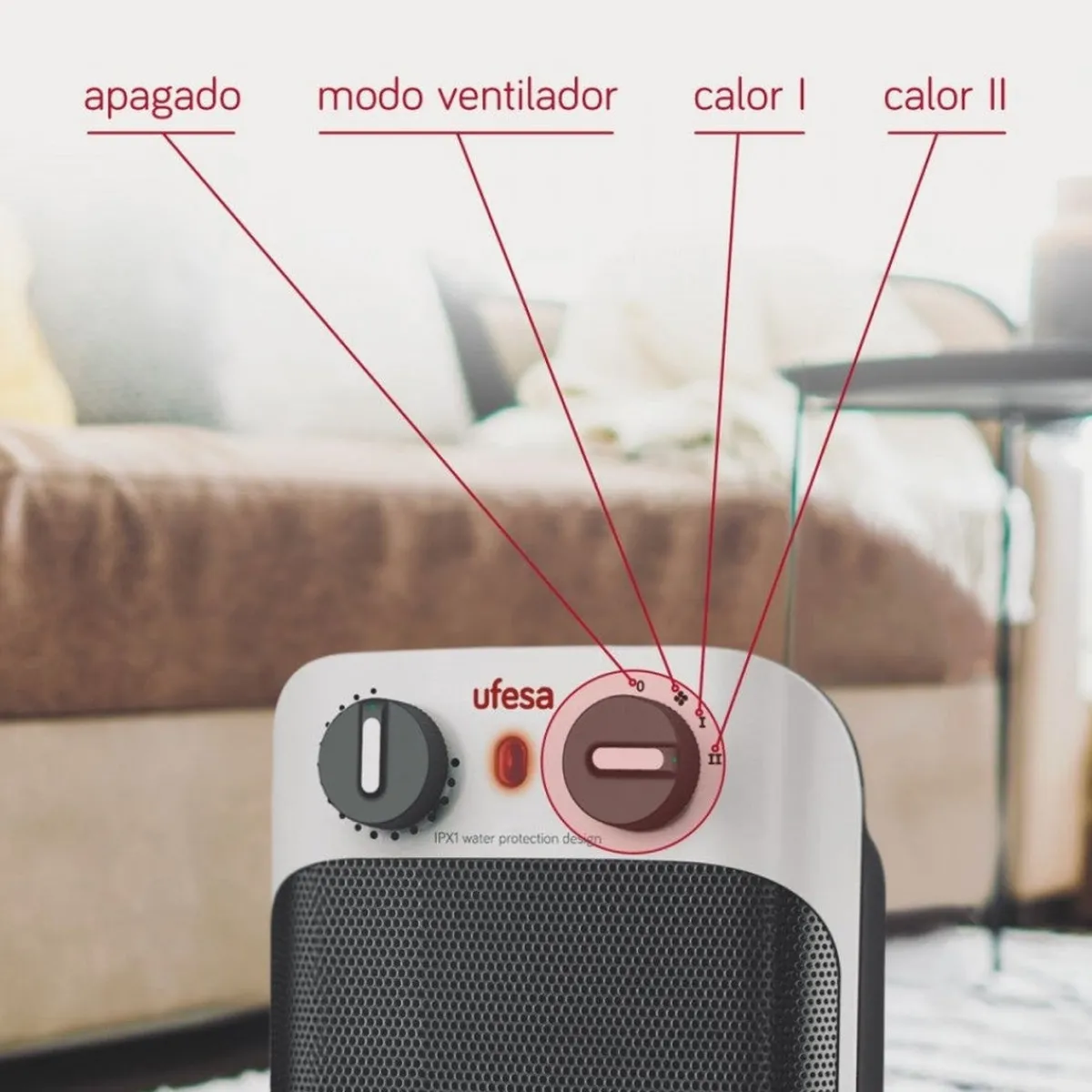Ufesa Calefactor cerámico vertical CC1800IP