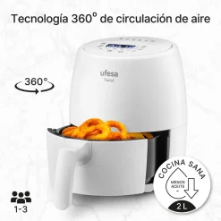 Ufesa Freidora de aire digital 2L Twist