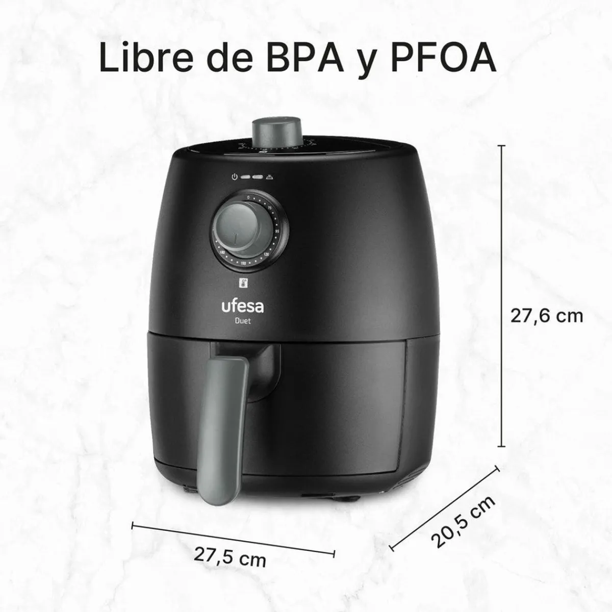 Ufesa Freidora de aire 2L Duet