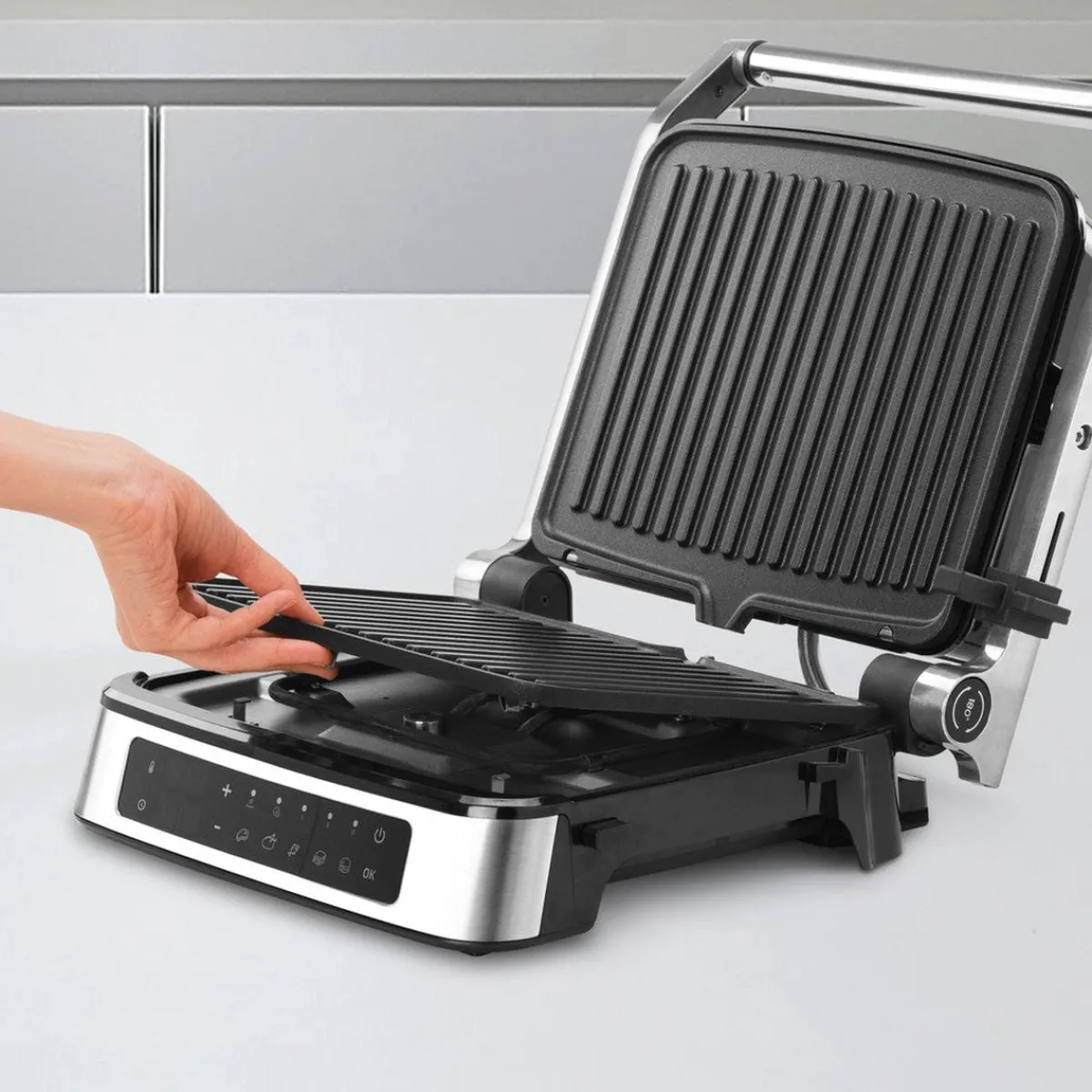 Ufesa Grill Digital Everest con placas antiadherentes