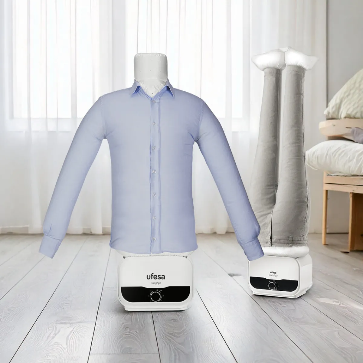 Ufesa Pack Maniquí de planchado vertical SV1200 + accesorio Pants