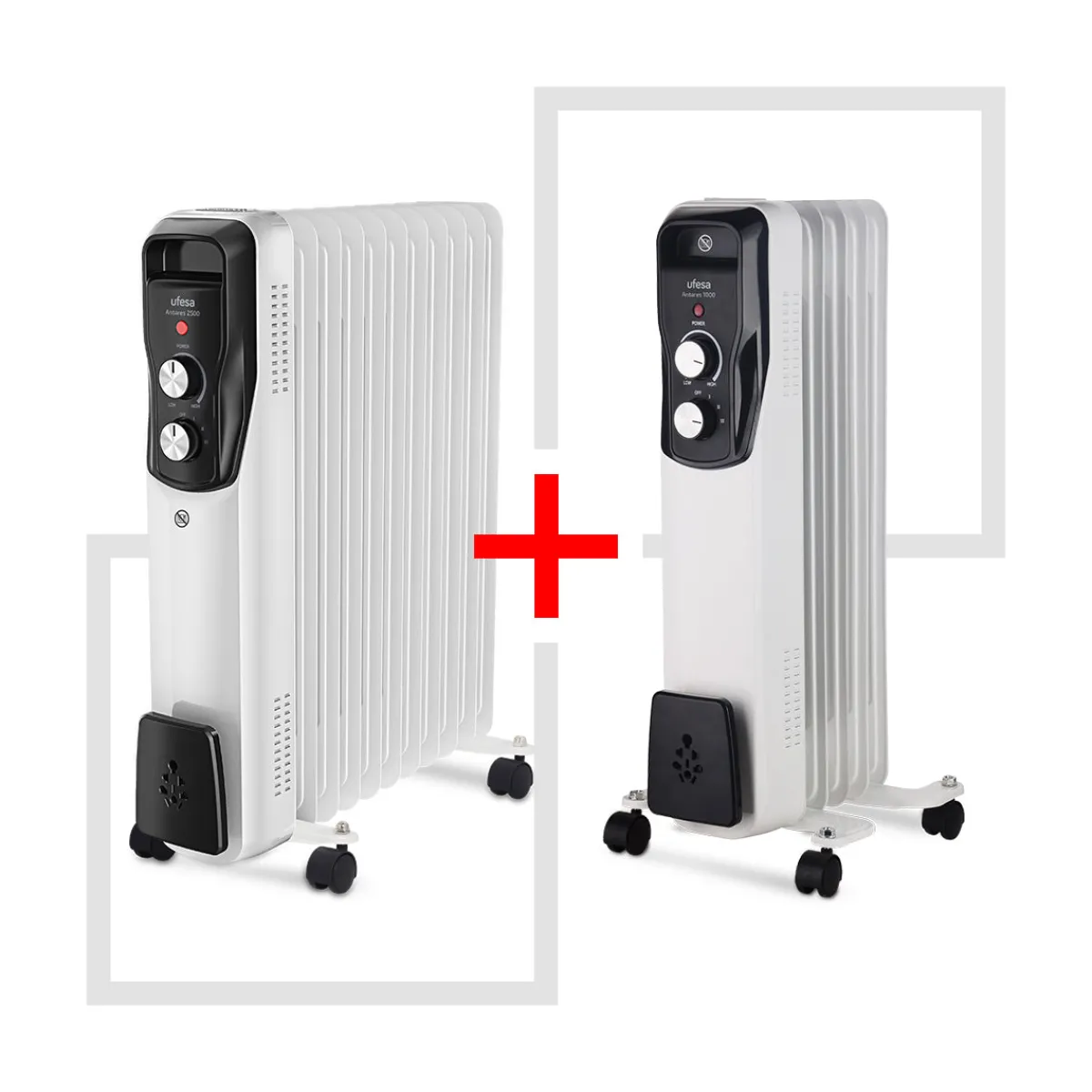 Ufesa Pack radiadores de aceite Antares 2500 + Antares 1000