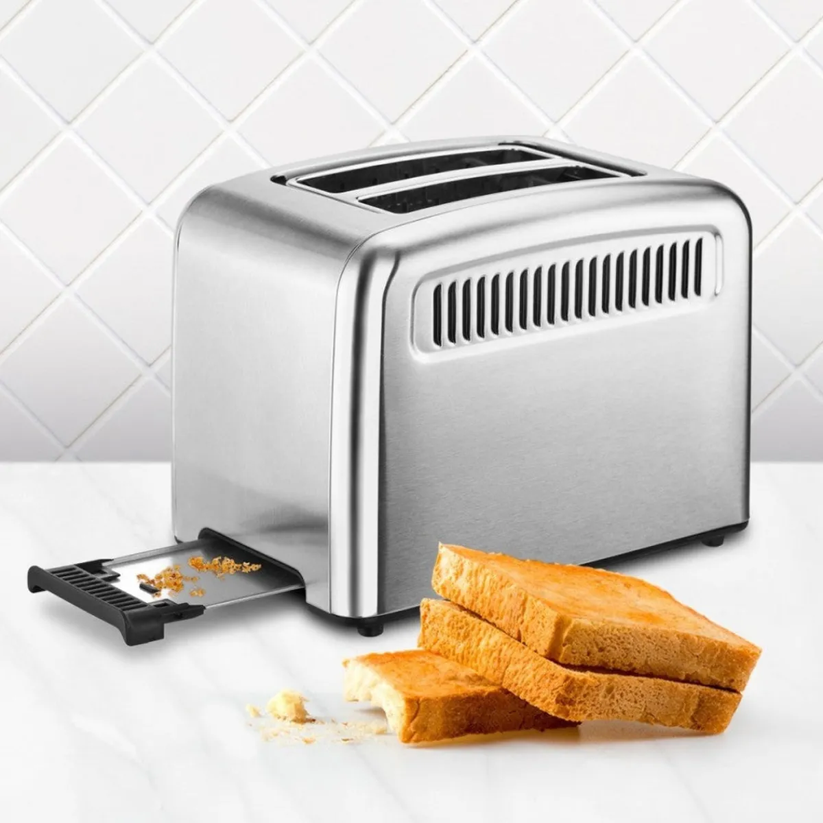 Ufesa Tostador digital Perfect Toaster de 2 ranuras 950W